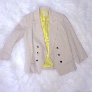 ANTHROPOLOGY linen blazer